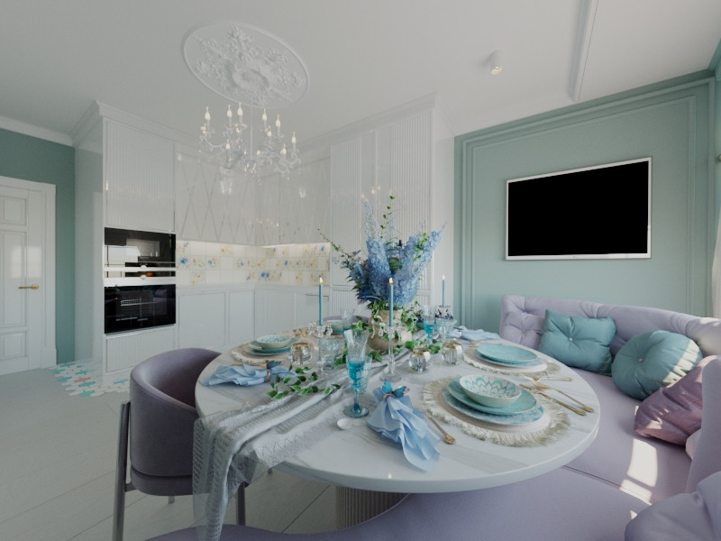 Легкий, воздушный интерьер квартиры в Москве