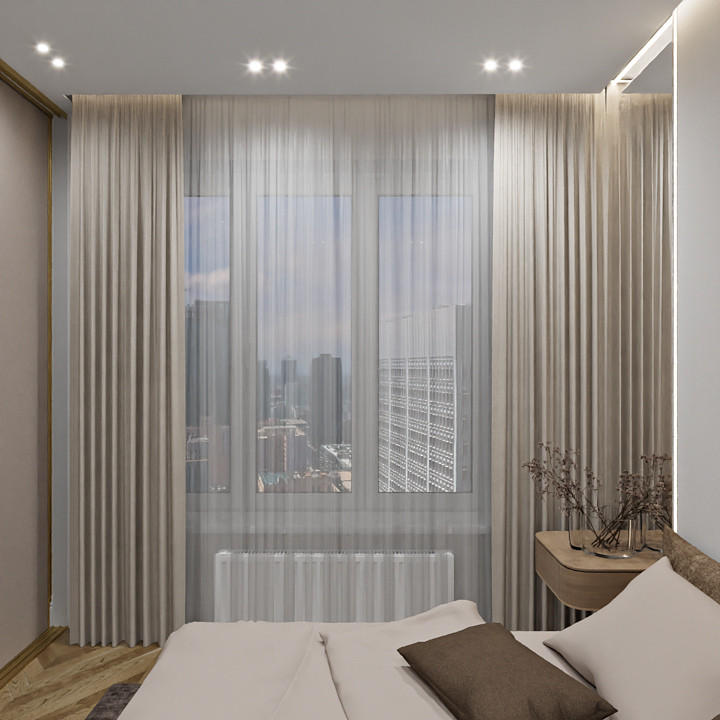 Обложка проекта: Квартира в бежевых тонах