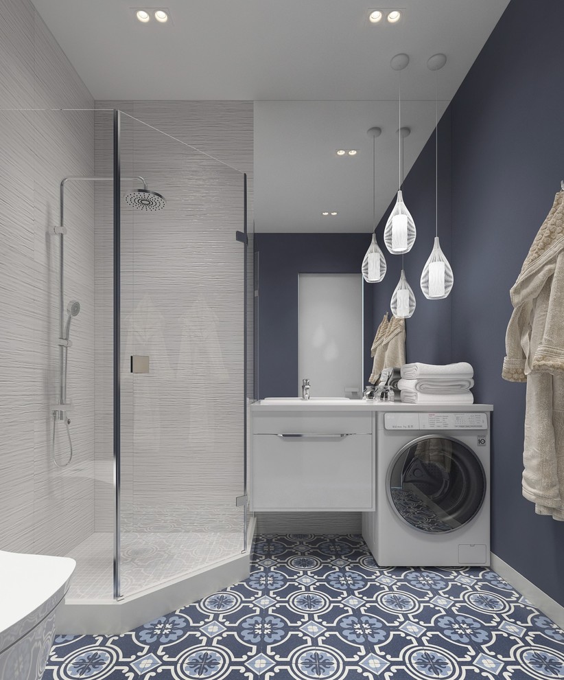 Современный интерьер в квартире - душевая