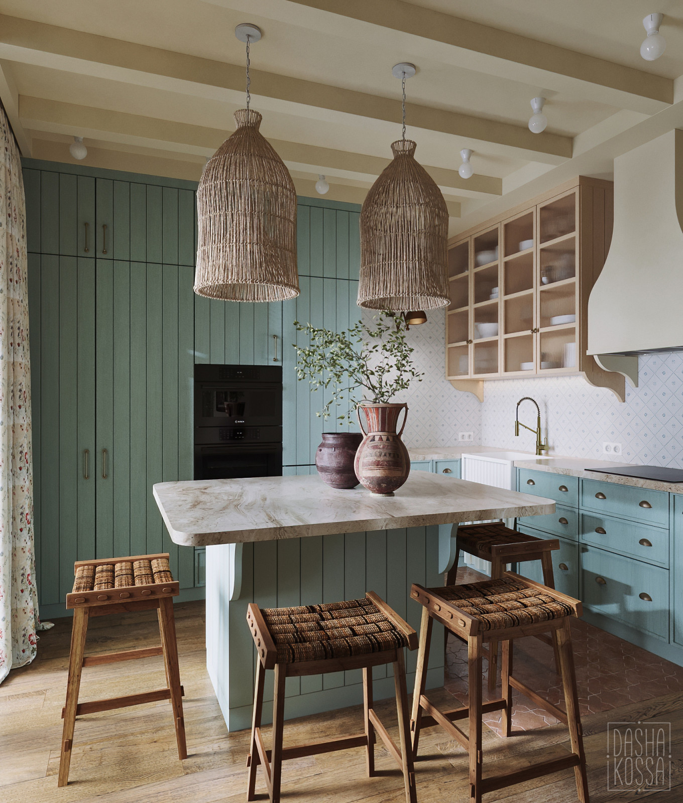 Обложка проекта: Fairy Countryside. Трехуровневая квартира для сказочной загородной жизни