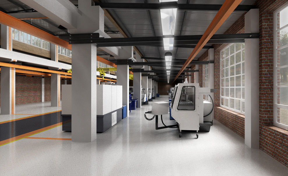 Промышленный дизайн цехов и лаборатории в НИМИ имени В. В. Бахирева