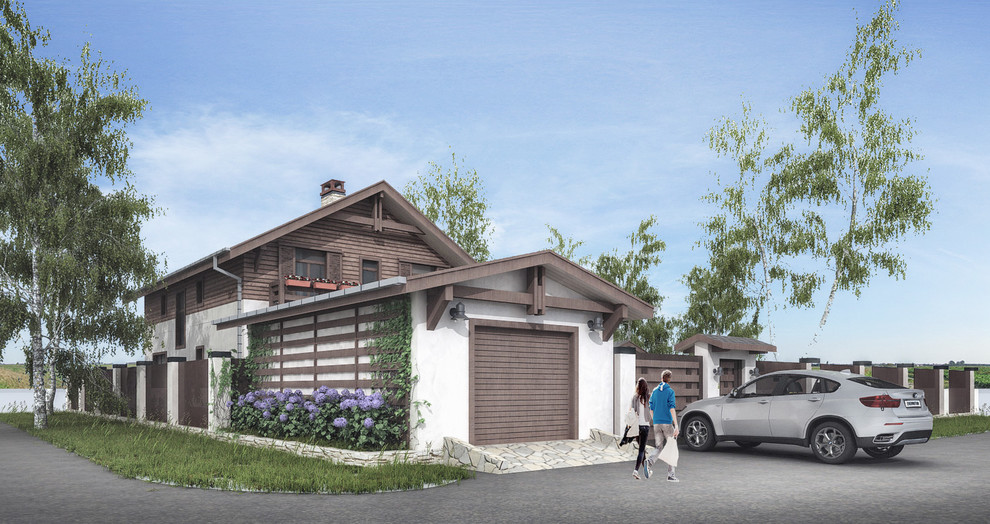 Индивидуальный жилой дом с баней и гаражом в деревне Труфаново