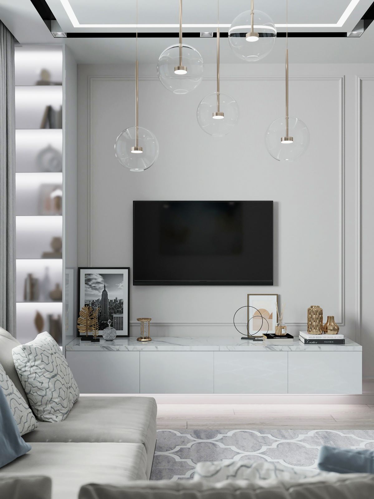 Квартира для большой семьи в леденцовых оттенках