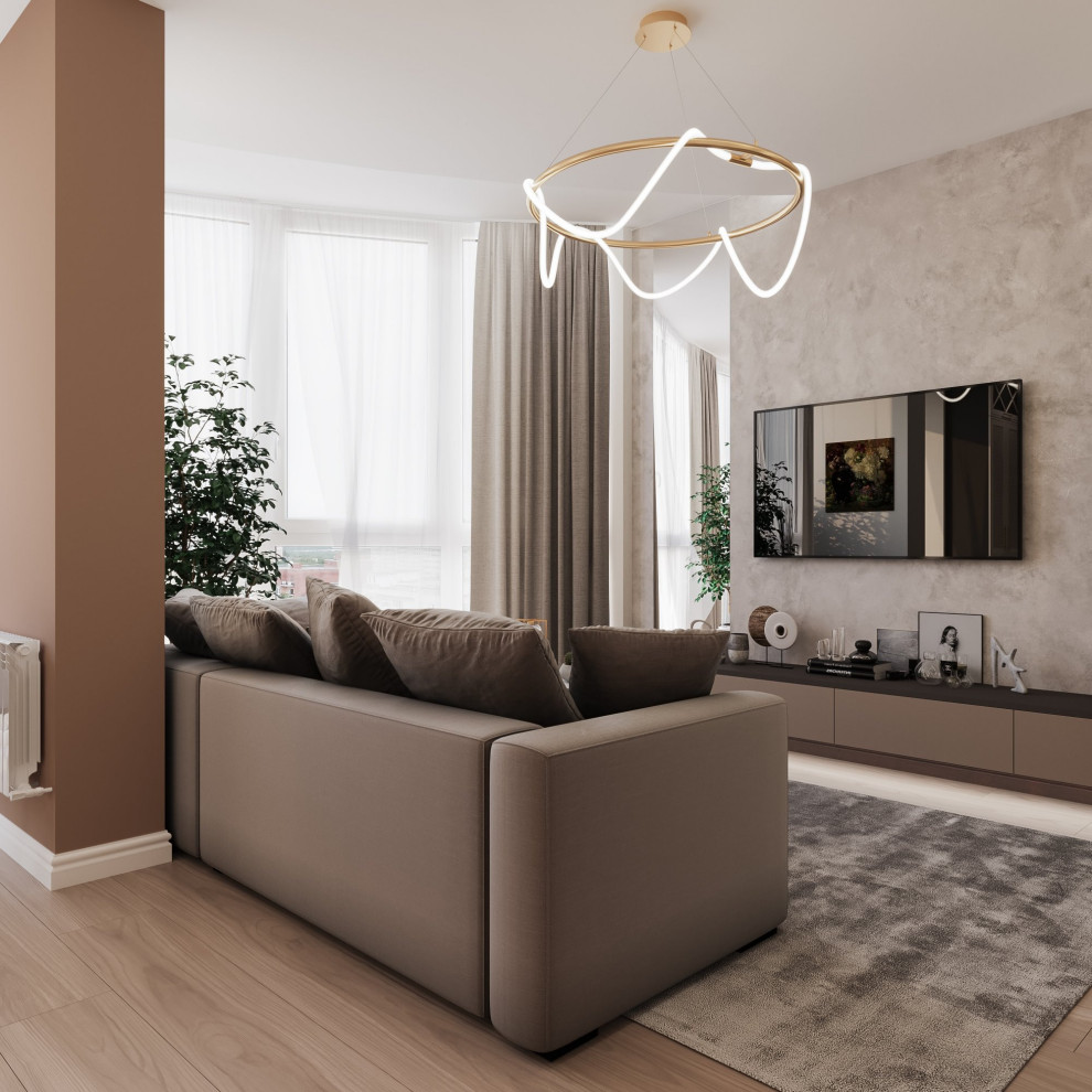 Дизайн кухни-гостиной