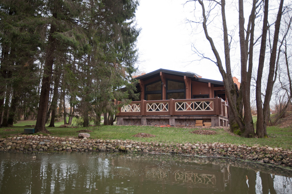 Баня в доме из клееного бруса