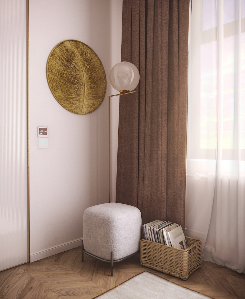 Дизайн-проект квартиры 120 кв.м.  Спальня/Гардеробная