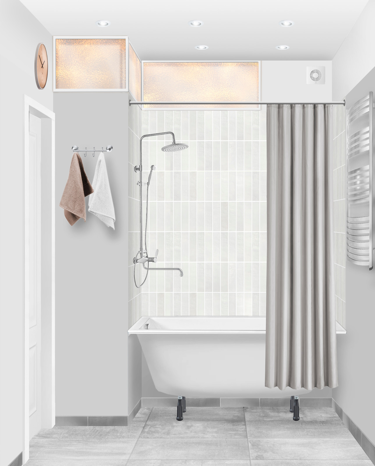 Проект небольшой сталинки в центре Москвы - фотоколлажи