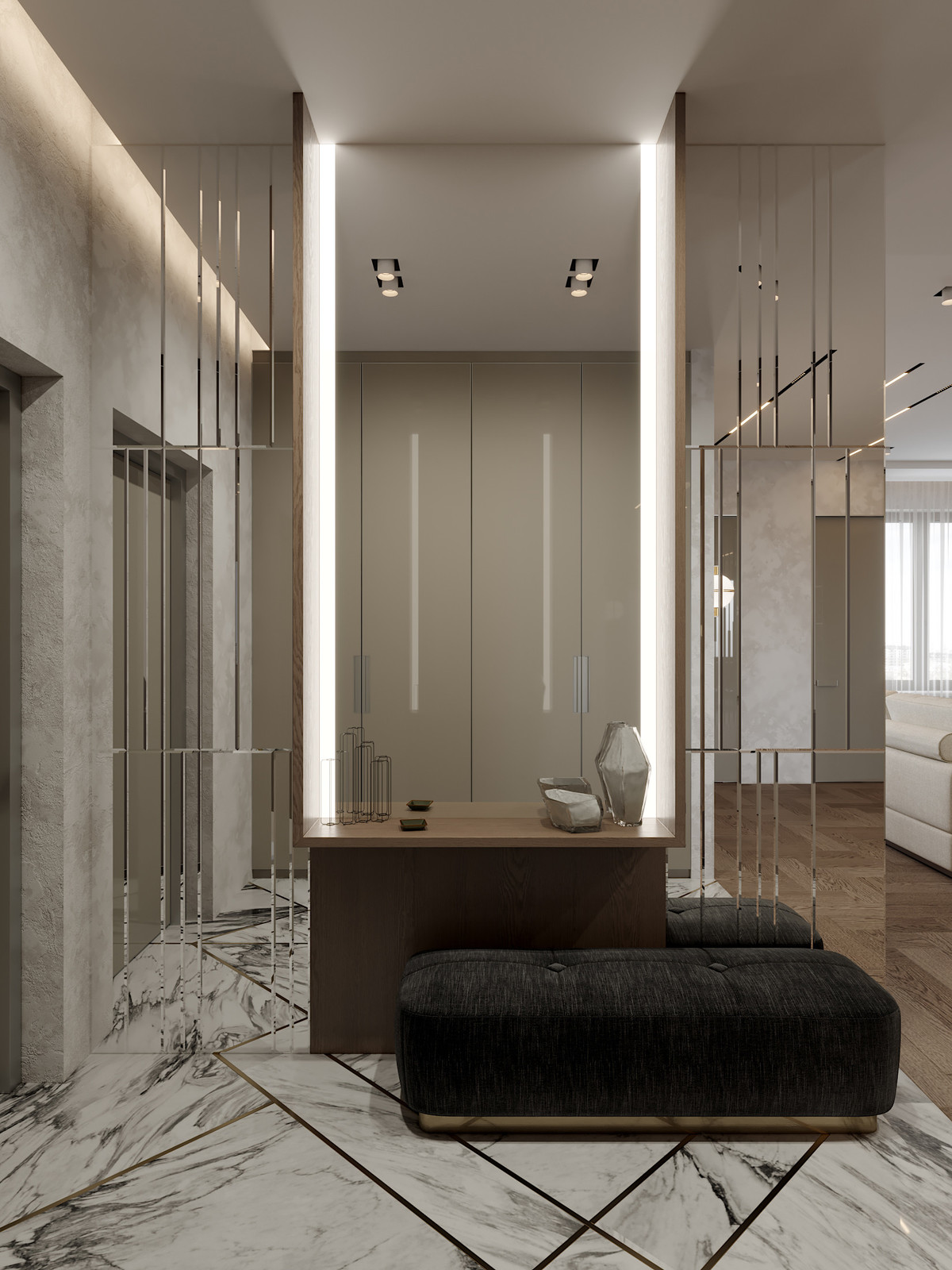 Интерьер с утонченной натурой, Санкт-Петербург, Россия.