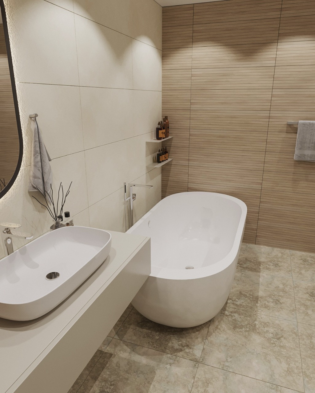Квартира в Мск, 90м2, современный стиль
