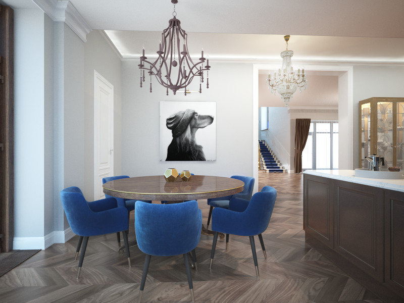 Загородный дом в стиле современная классика