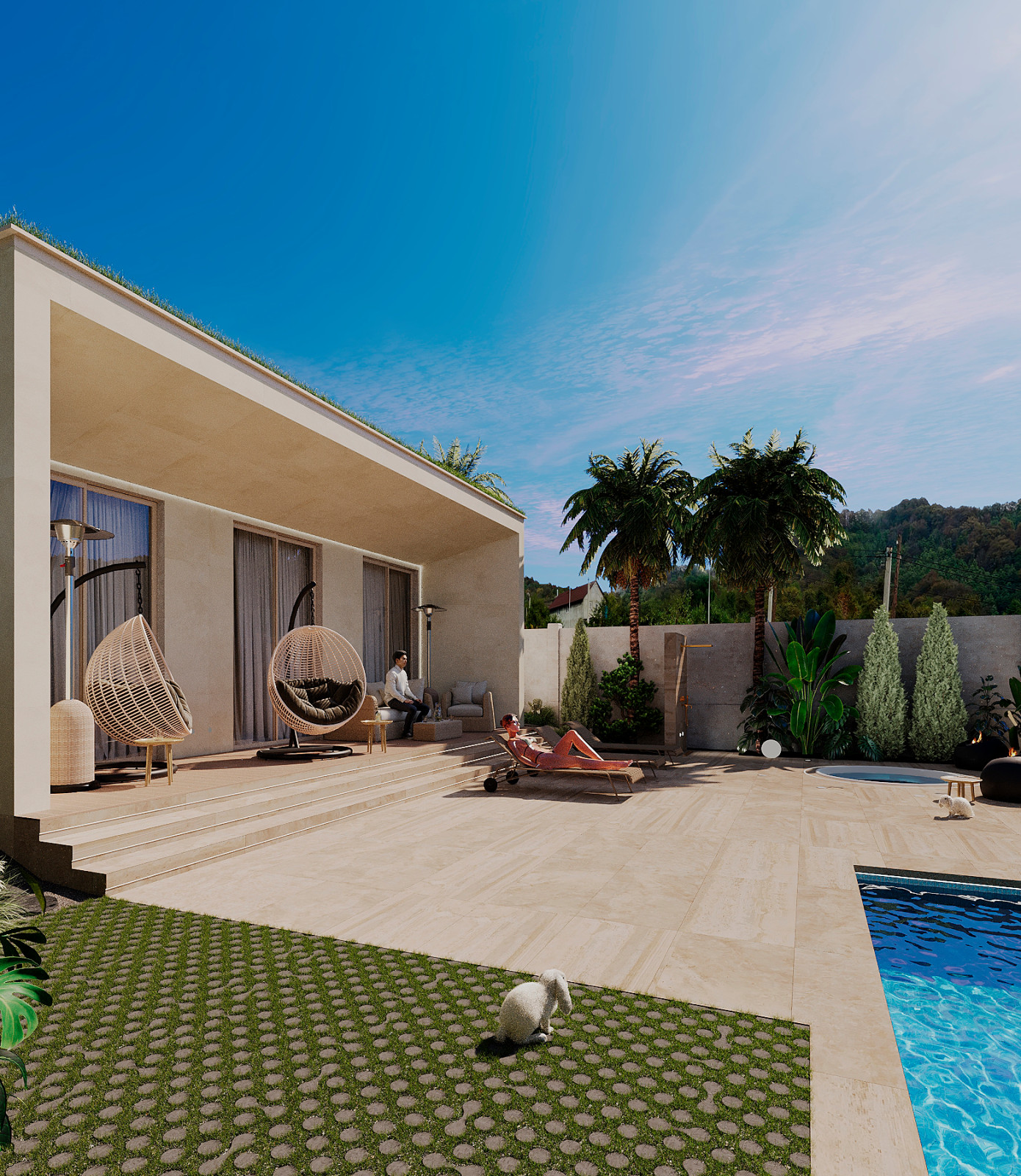 Архитектурный проект 1-но этажной MINIVILLI.terra