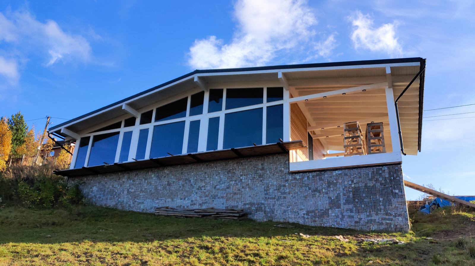 Обложка проекта: 66 - Шале Фахверк на склоне