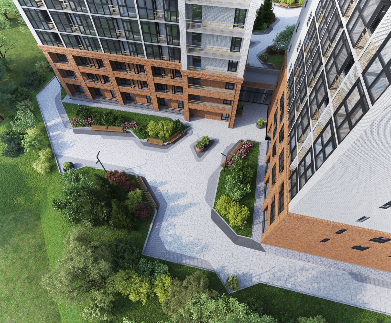 Благоустройство ЖК "НОРМАНДИЯ НЕМАН", СК "СТРИЖИ", Новосибирск