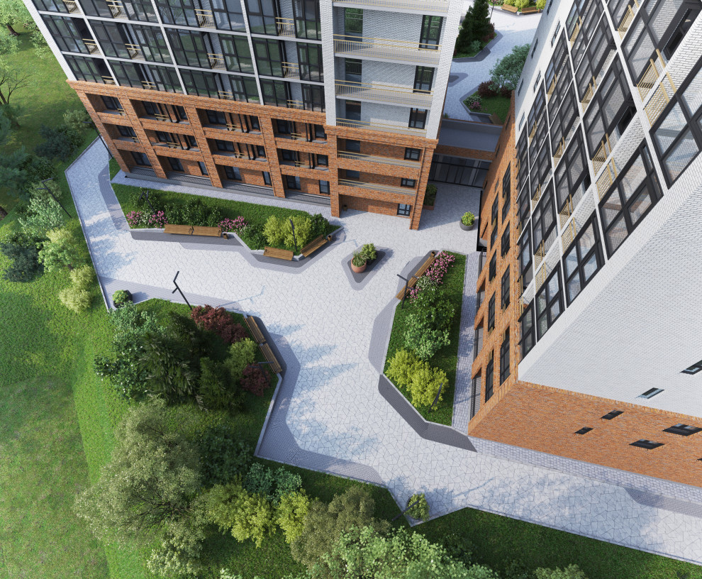 Благоустройство ЖК "НОРМАНДИЯ НЕМАН", СК "СТРИЖИ", Новосибирск