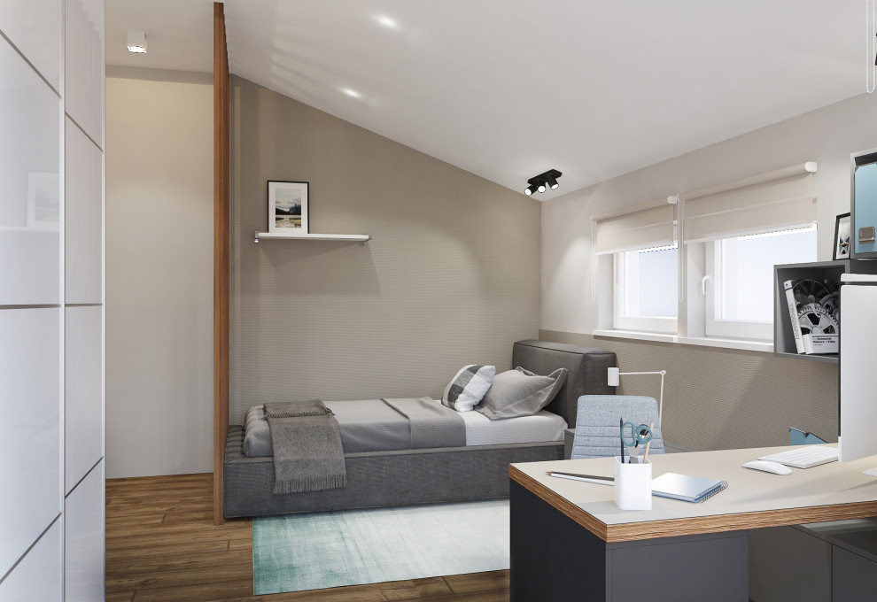 Современный двухэтажный жилой дом в Колтушах 130м2