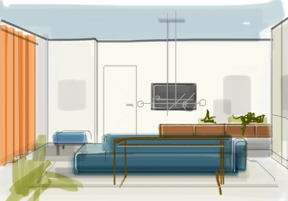 Смело и ярко для молодой пары