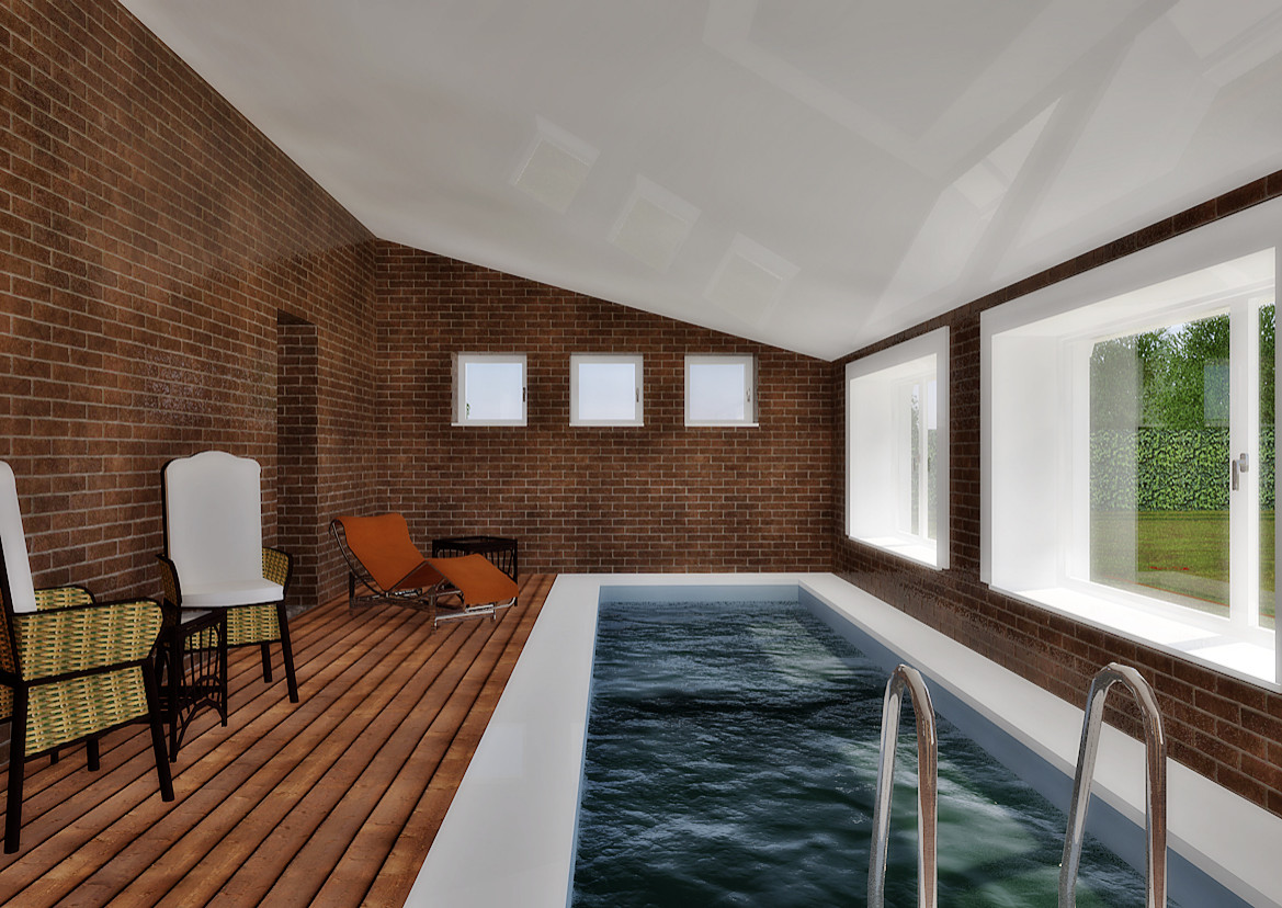 Классический особняк с сауной и бассейном