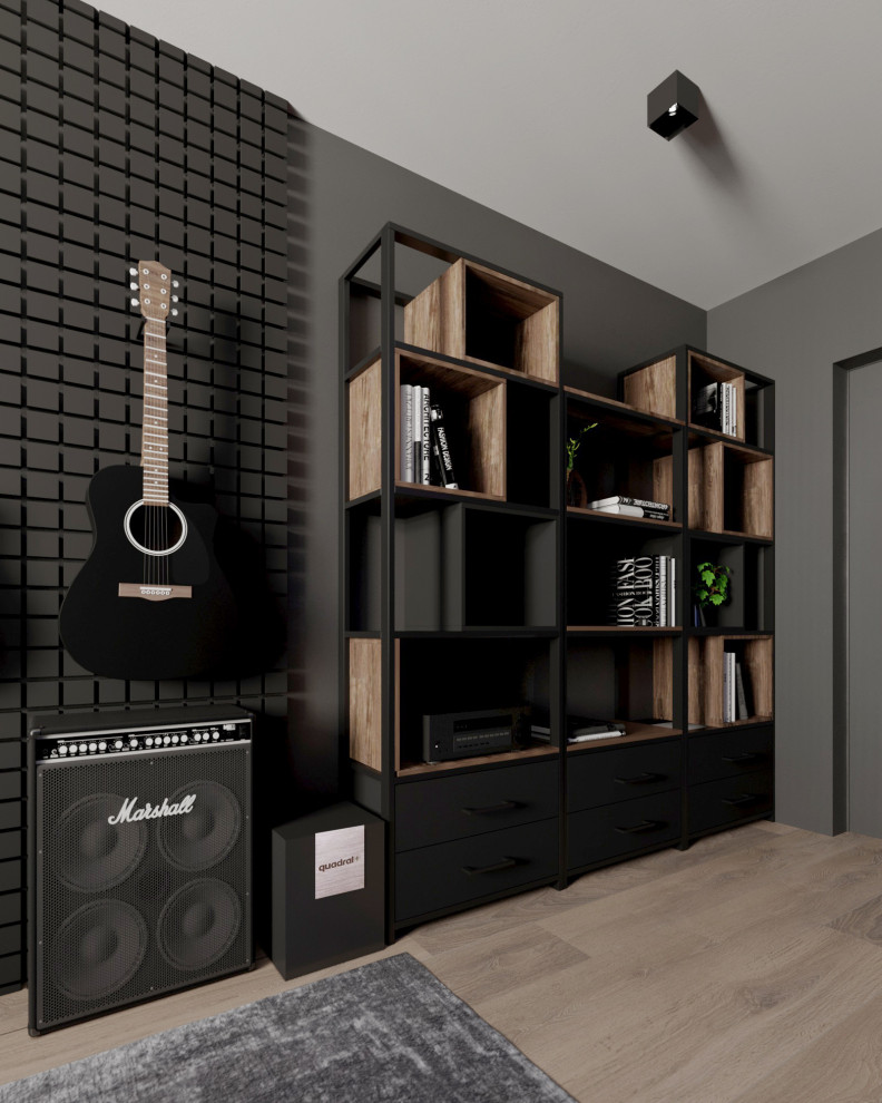 Кабинет в стиле cyberpunk для музыканта