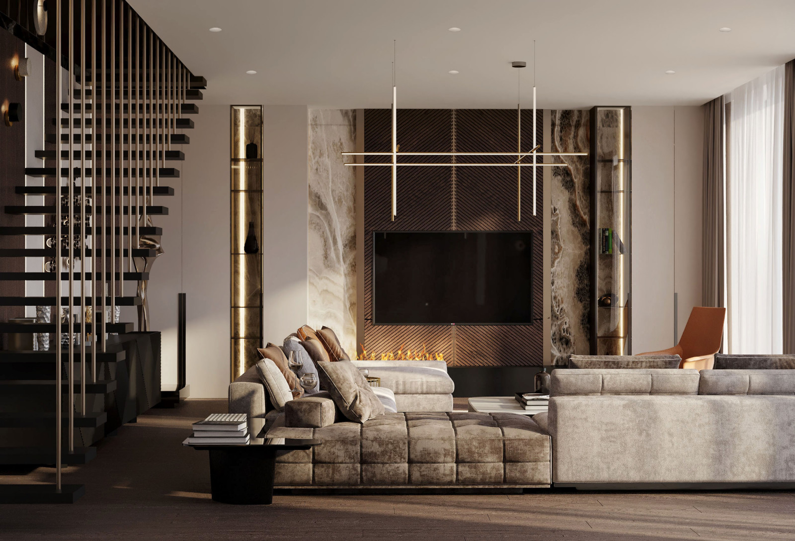 Дизайн интерьера дома 260 кв. м.