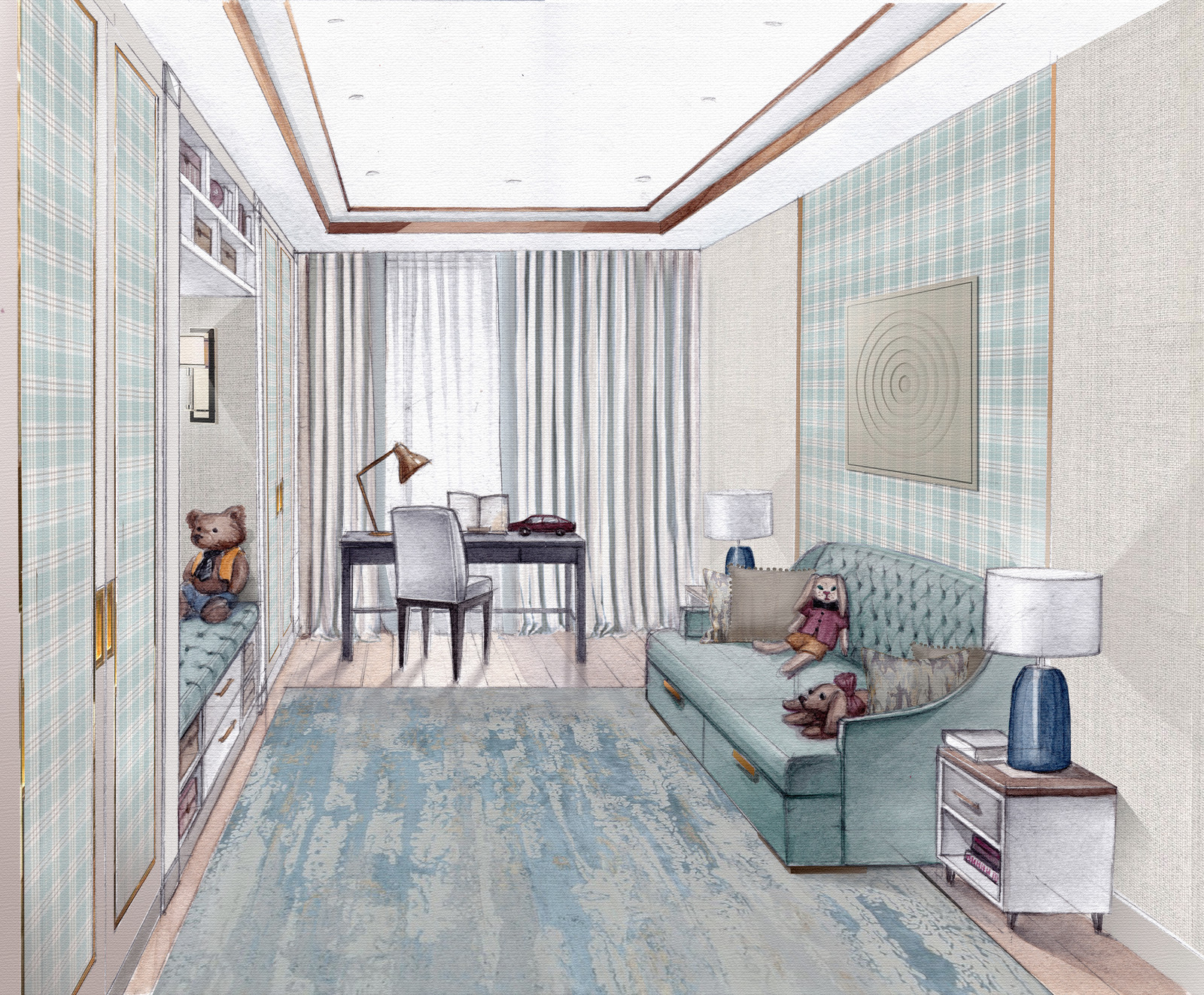 Иллюстрации проекта квартиры для Полины Пидцан