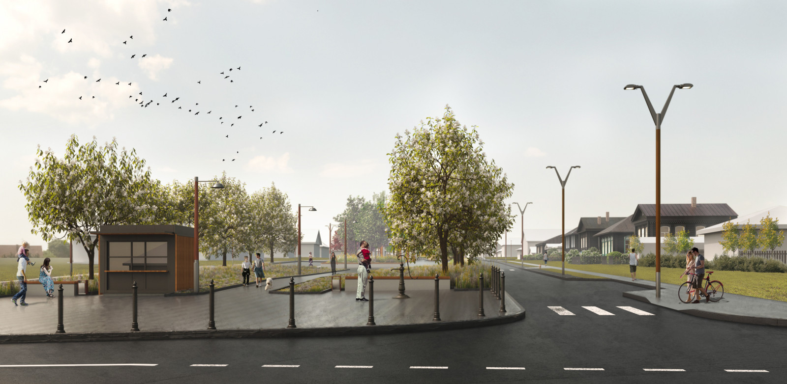 Благоустройство аллеи в историческом поселении Колывань