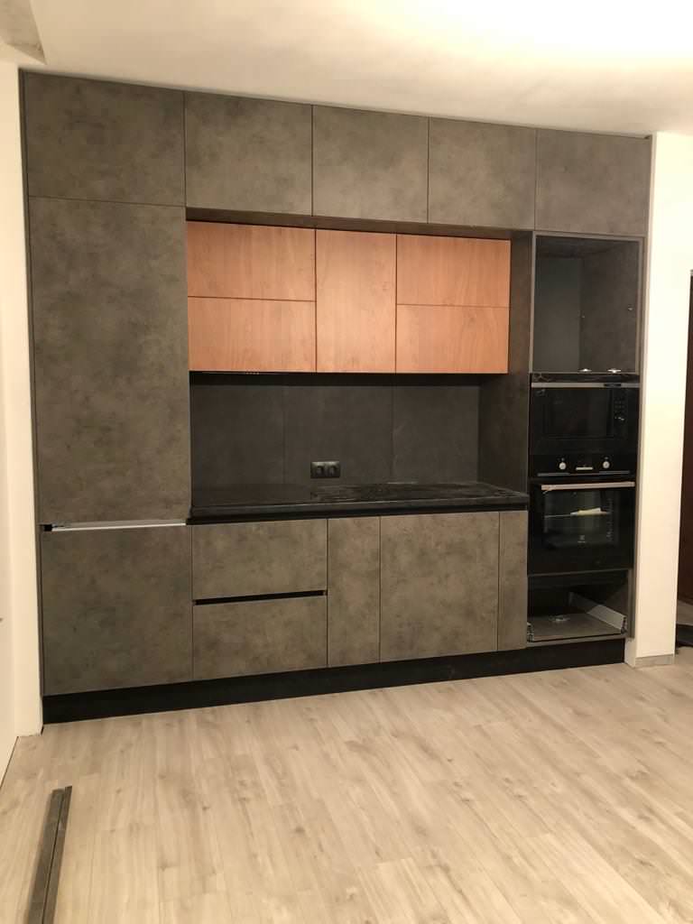 Обложка проекта: Данная кухня выполнена  из немецкого. Лдсп Egger  c  исползованием фарнитуры Blu