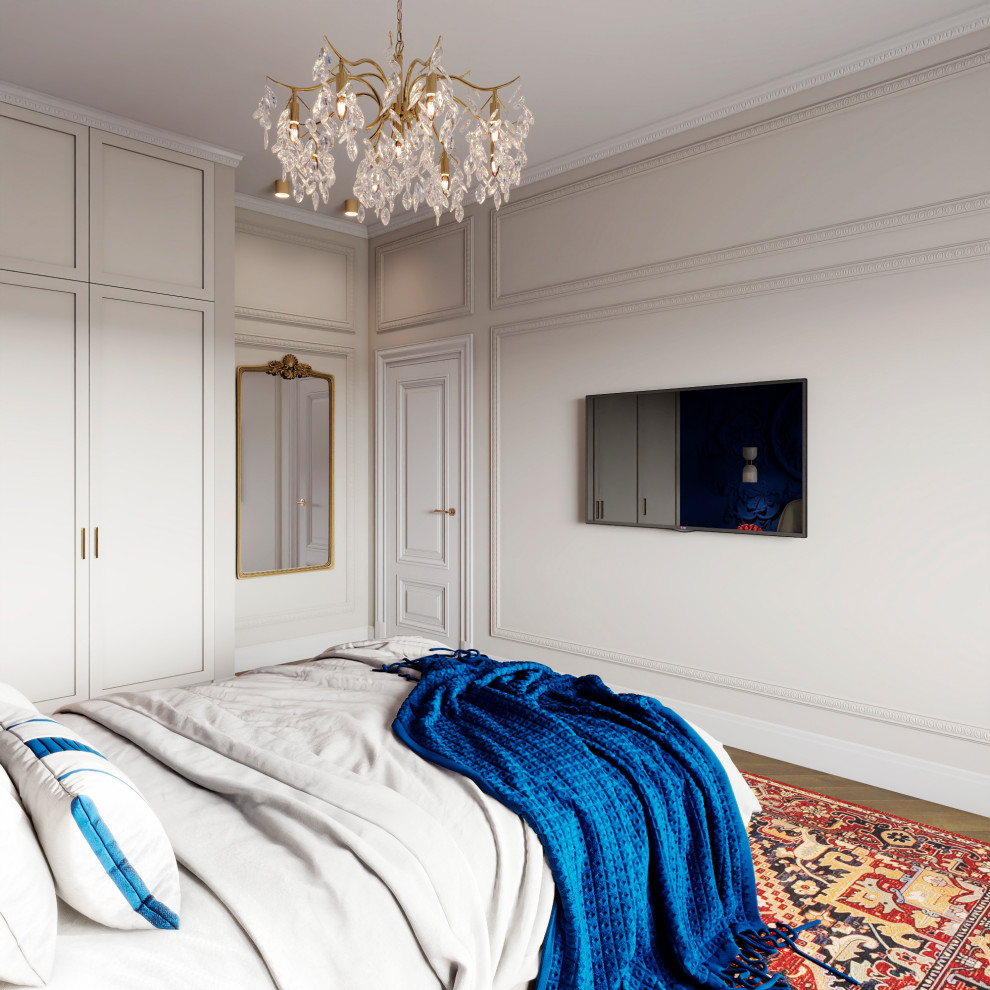 Утонченный проект с использованием разных стилей для семьи с двумя детьми