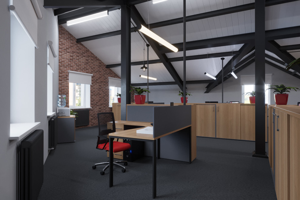 Офис на мансардном этаже