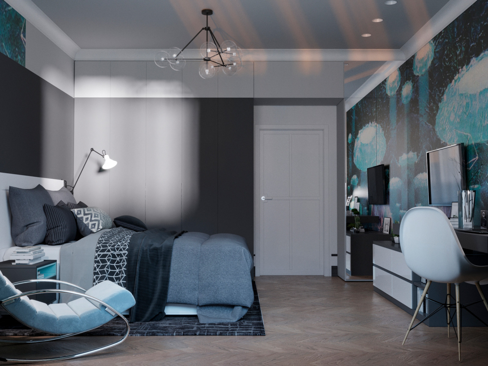 Дизайн-проект трехкомнатной квартиры в ЖК "Платинум"