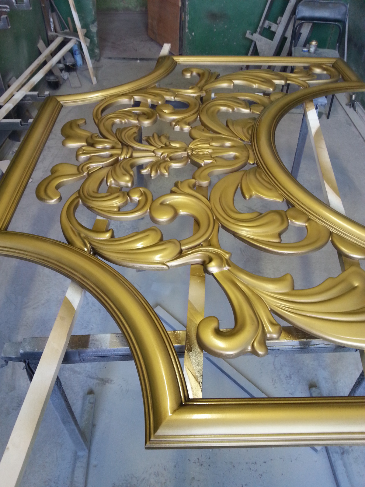 Образец элемента потолка,МДФ,патина