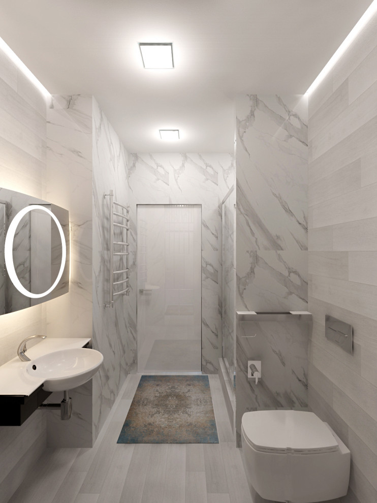 Минимализм в интерьере квартиры для отпуска в городе Сочи.