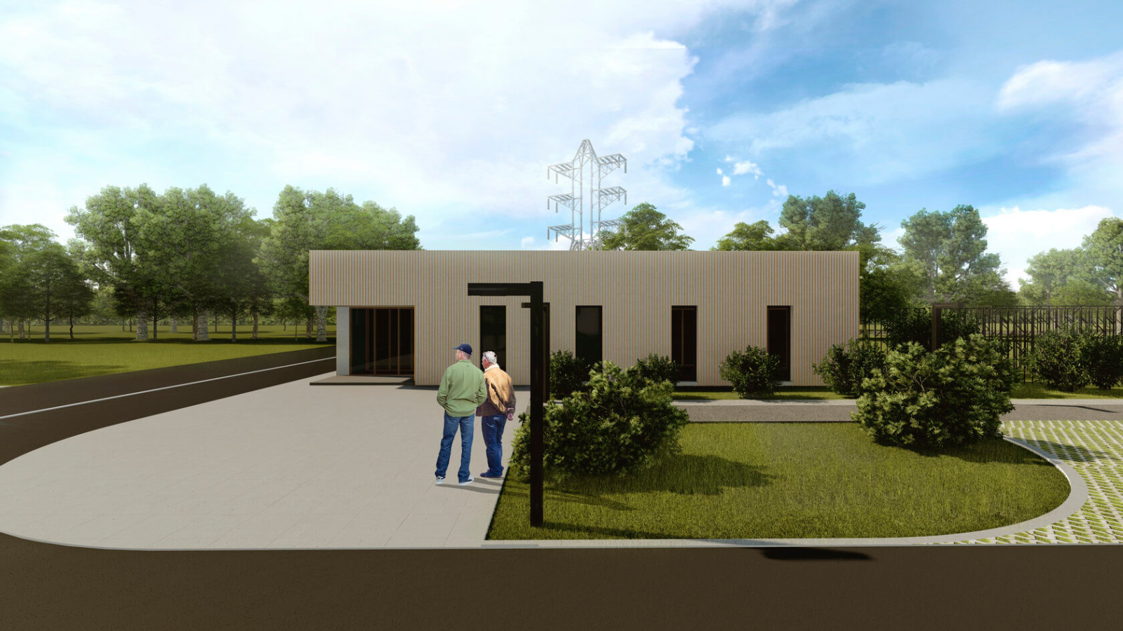 Благоустройство территории завода в Муроме