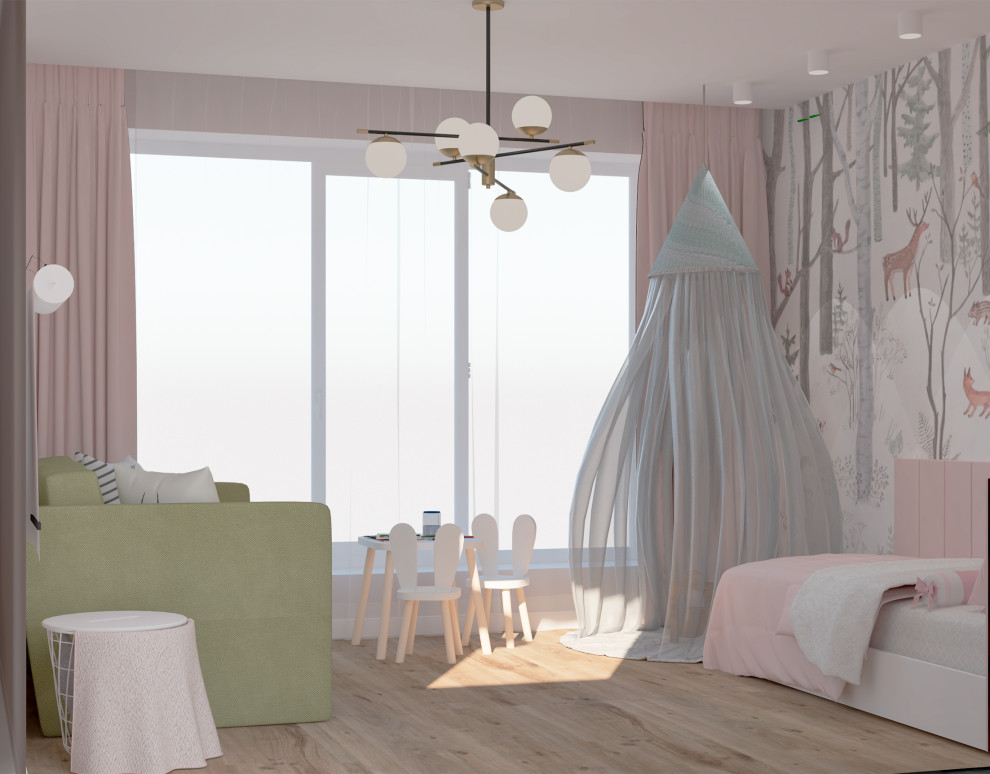 Обложка проекта: Варианты визуализации детской для девочки