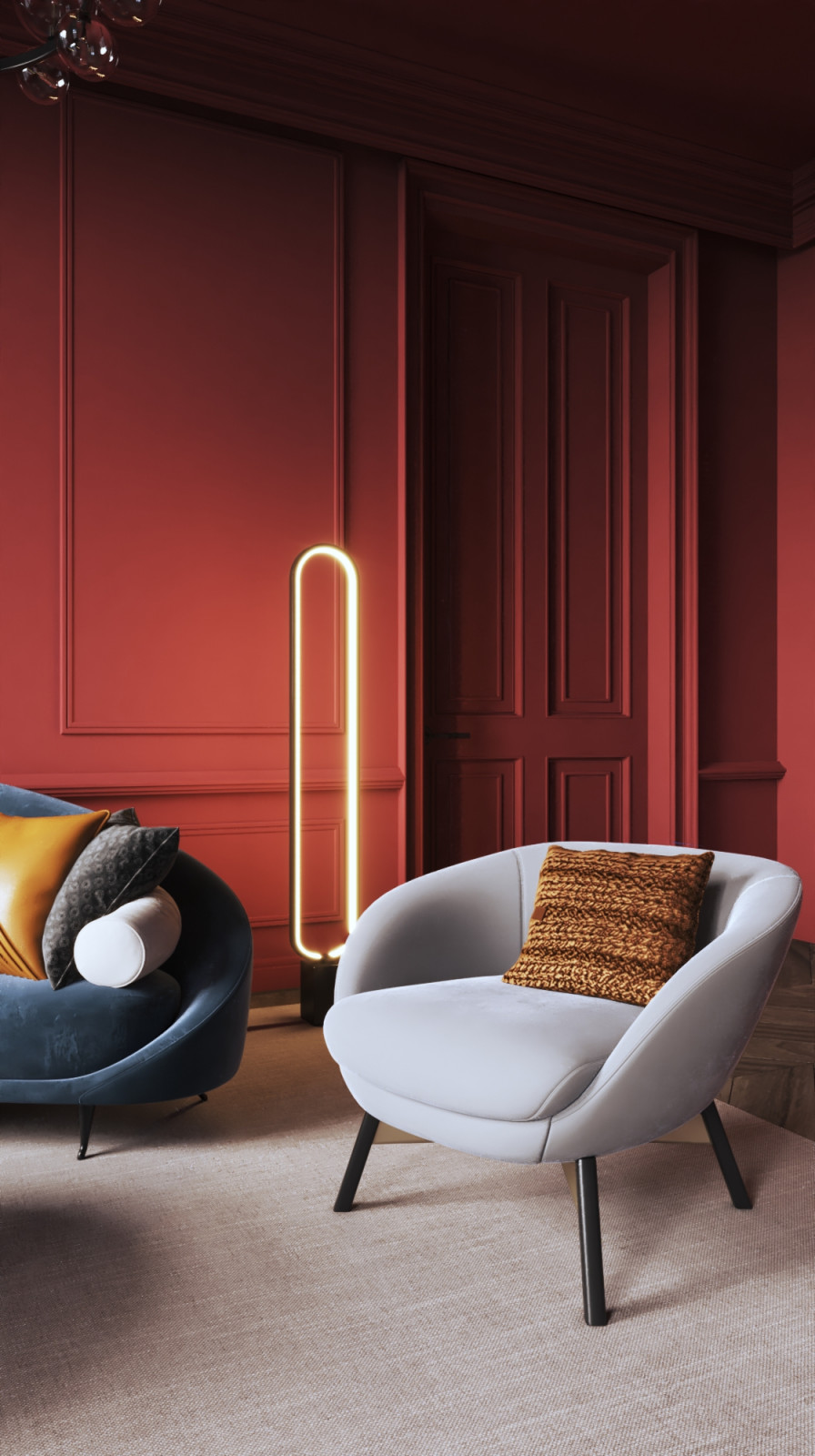 Винный цвет в неоклассике