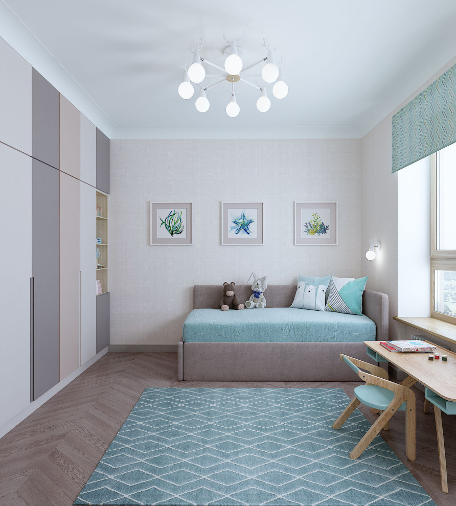 Квартира в пастельных тонах.