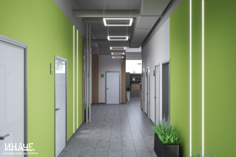 Дизайн-проект офисного пространства "Упаковка для всех"