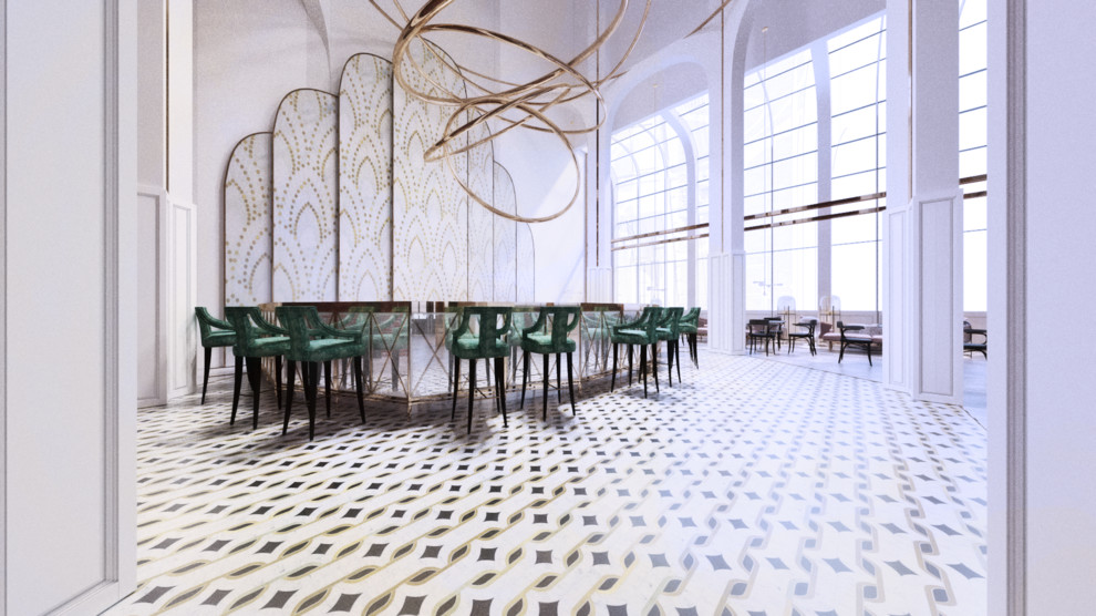 Дизайн-проект интерьера "Винный клуб с энотекой"