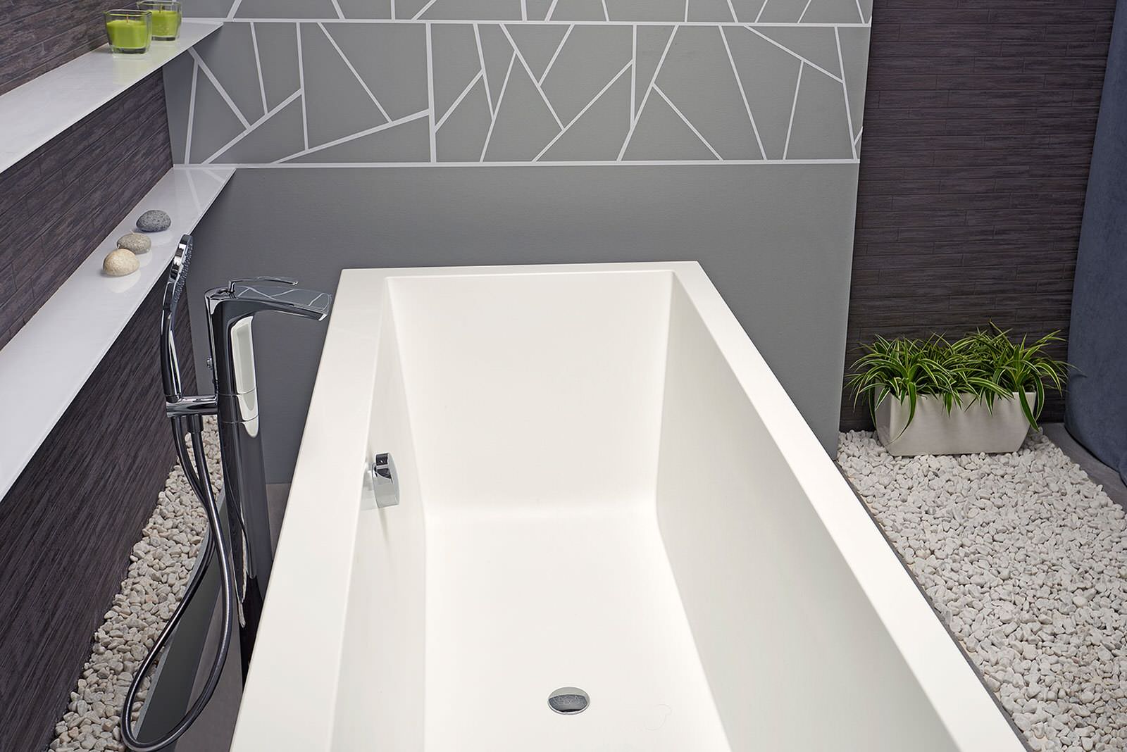 Continental Отдельностоящая Каменная Ванна от Viva Lusso