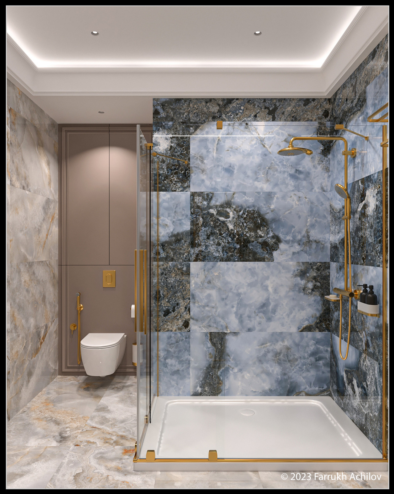 Душевая при спальне родителей