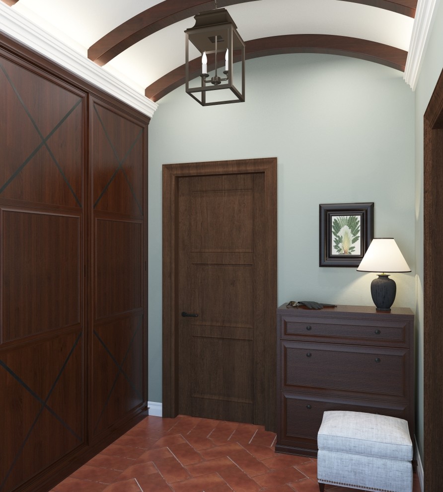 Гостиная и кухня в Колониальном стиле