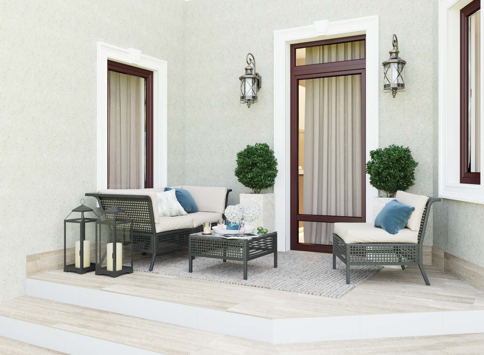 Интерьер частного дома с террасой в Калининградской обл.