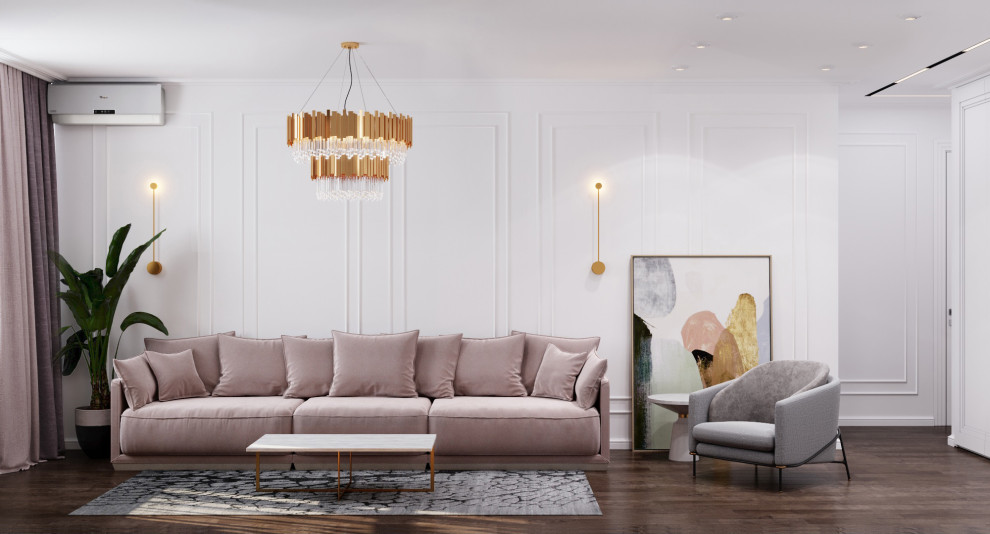 Обложка проекта: Неоклассика в пыльно-розовых тонах. Москва 2020