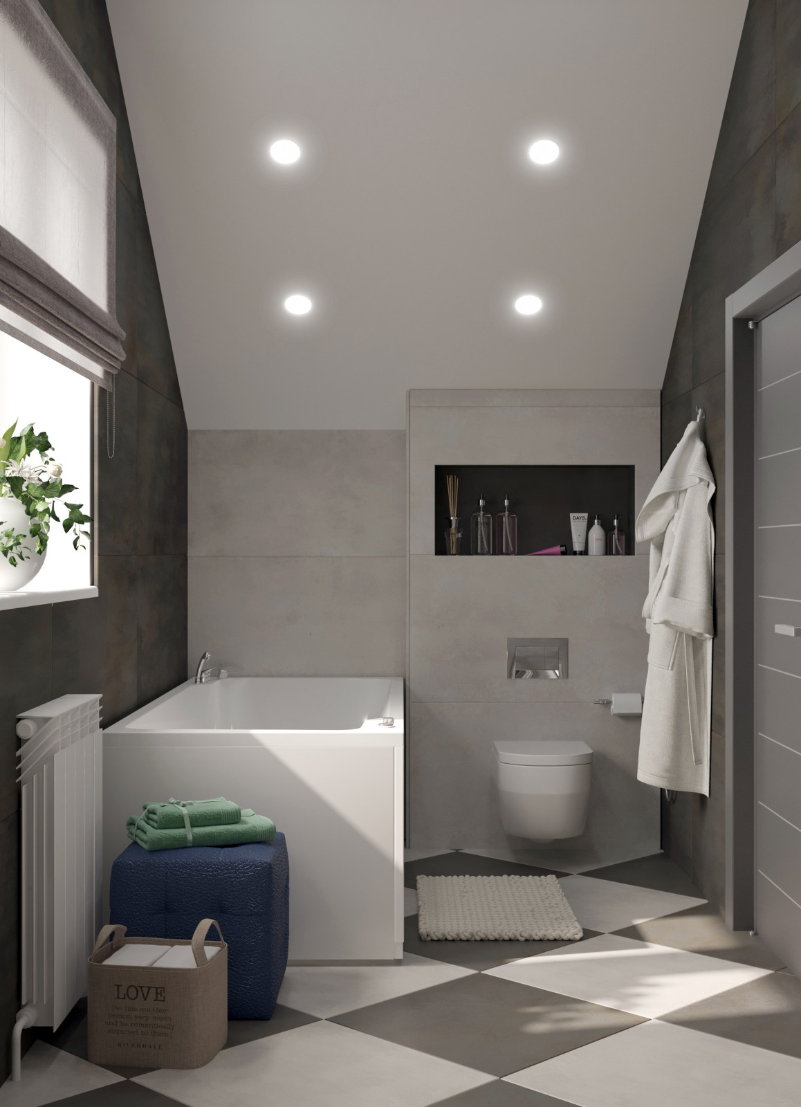 Обложка проекта: Интерьер жилого дома с мансардой,г. Бор