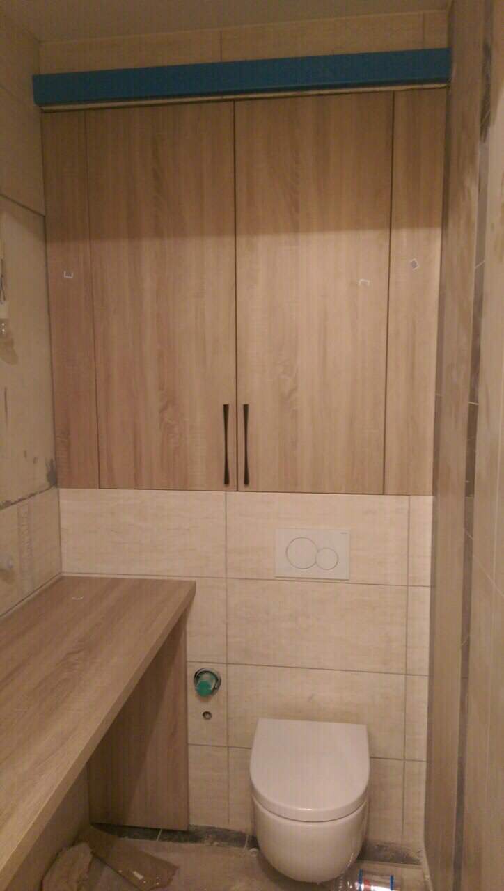 Кухня лофт дерево плюс черный, санузел дерево