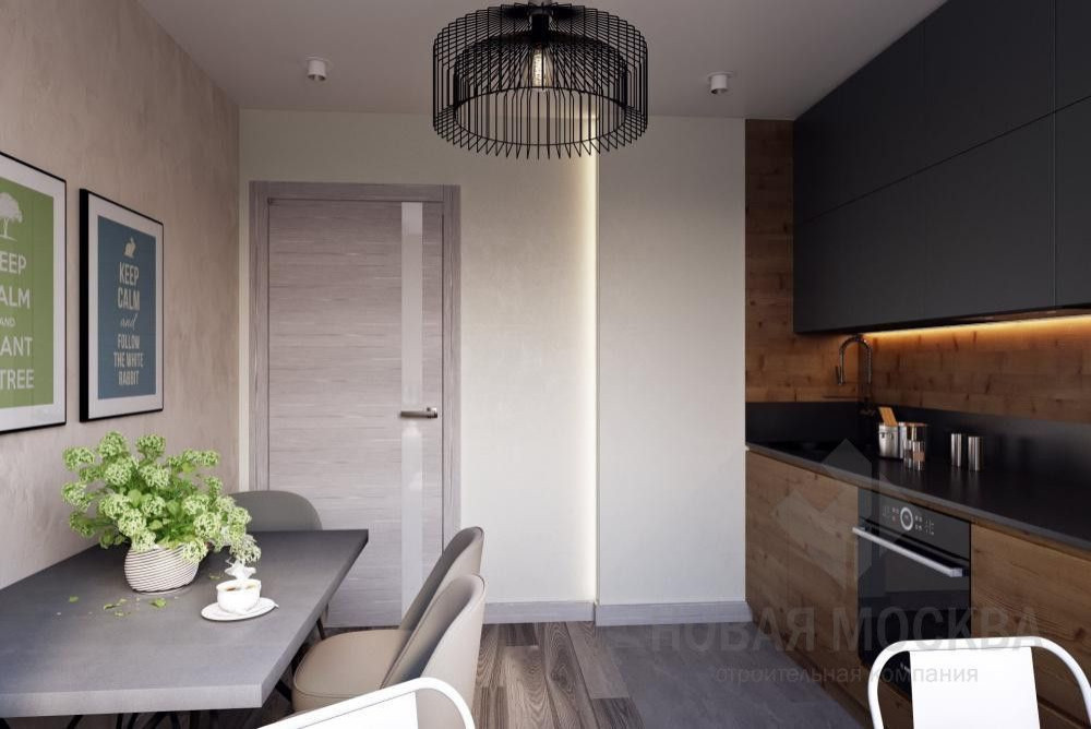 Дизайн-проект двухкомнатной квартиры 58 кв.м в ЖК «Лучи»