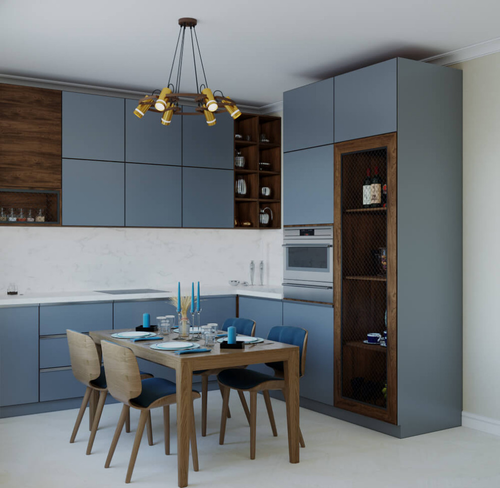 Кухня 11,5 кв. м в современном стиле