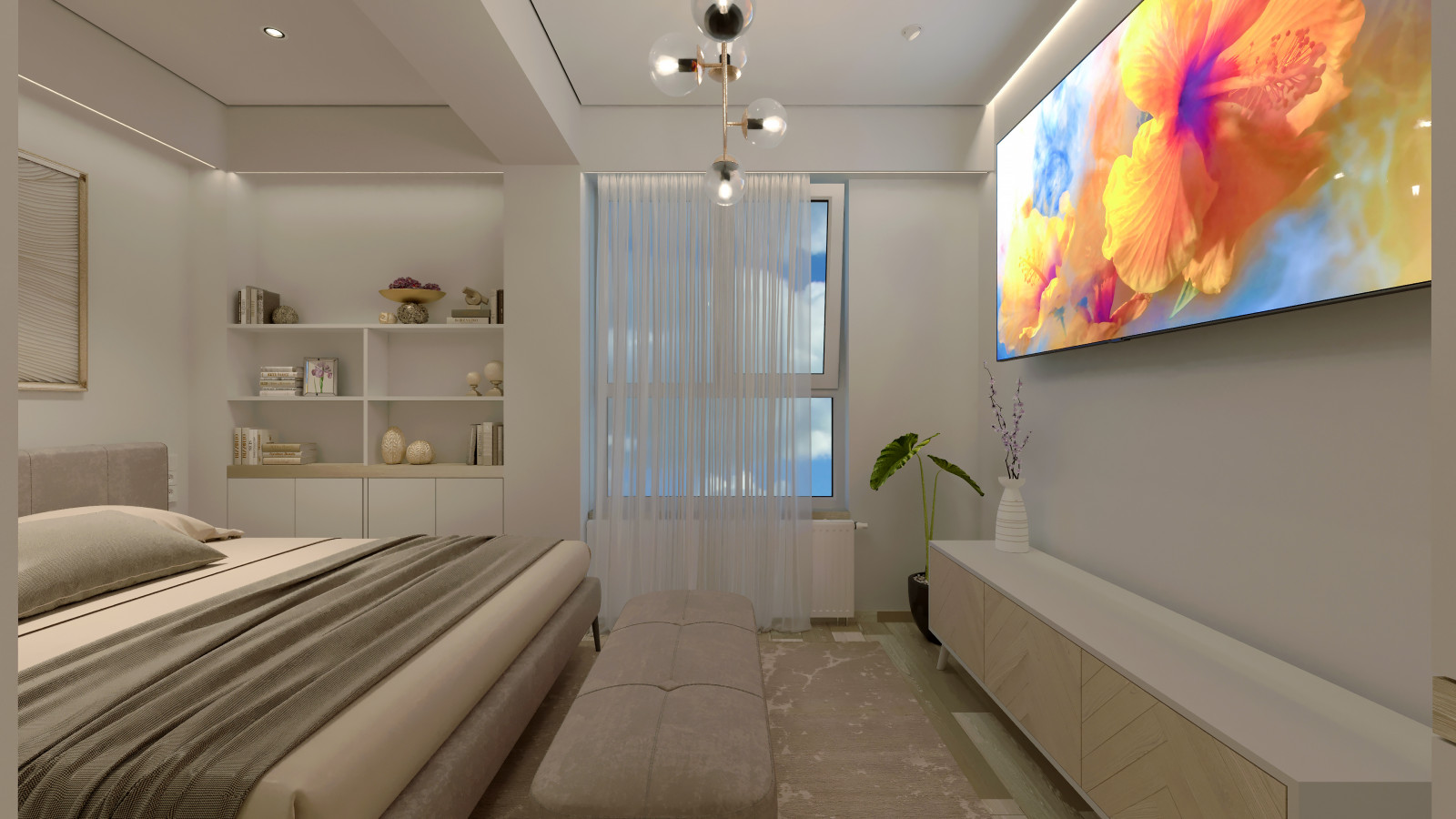 Дизайн проект квартиры в Сочи с объединением 2-х квартир в одну