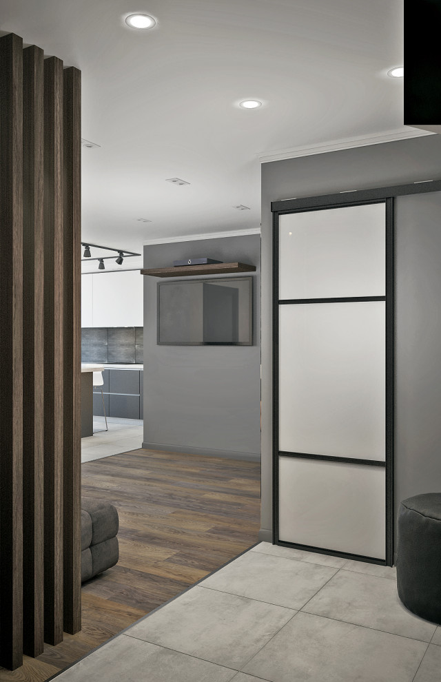 Современная однокомнатная квартира для молодого человека.