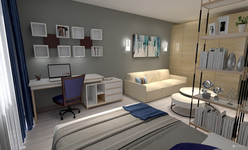 Обложка проекта: двухкомнатная квартира семейная