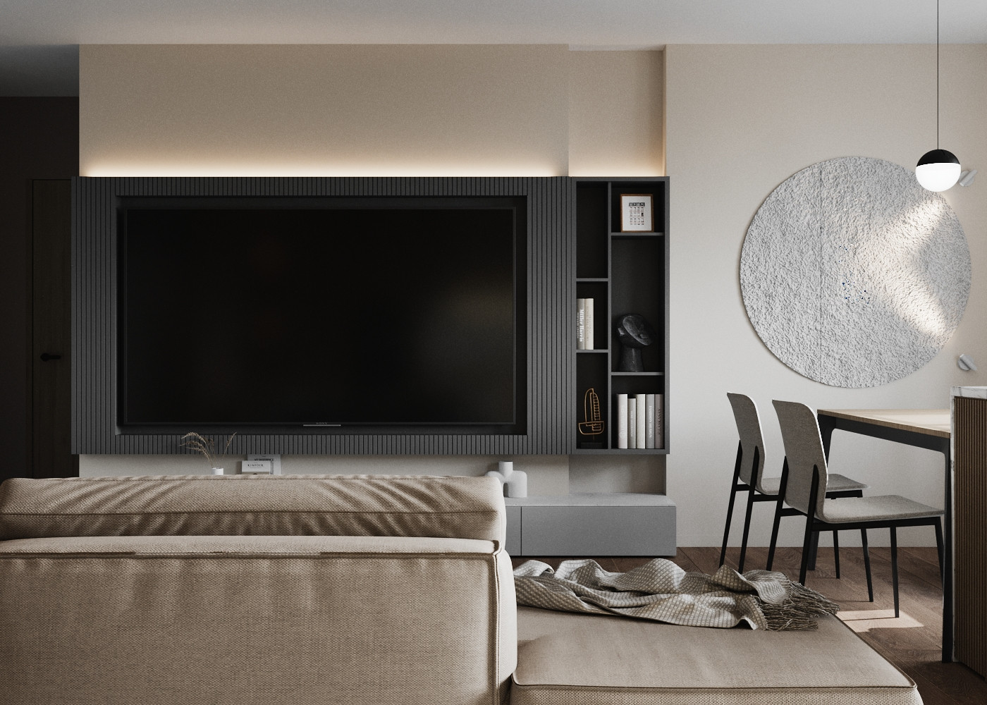 ЖК Гранит, кухня-гостиная